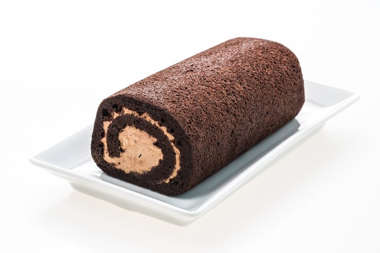 Keto/Low Carb Double Chocolate Swiss Roll