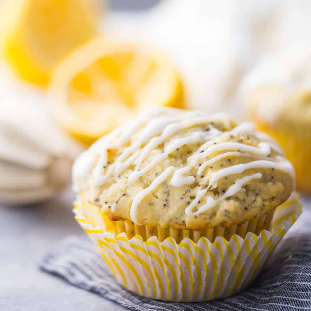 Keto/Low Carb lemon and poppy seeds muffins