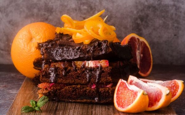 Keto/Low Carb Fudge Chocolate Orange Brownies